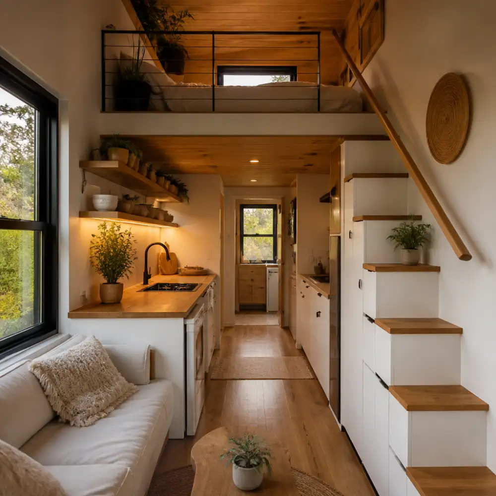 tiny house interiér