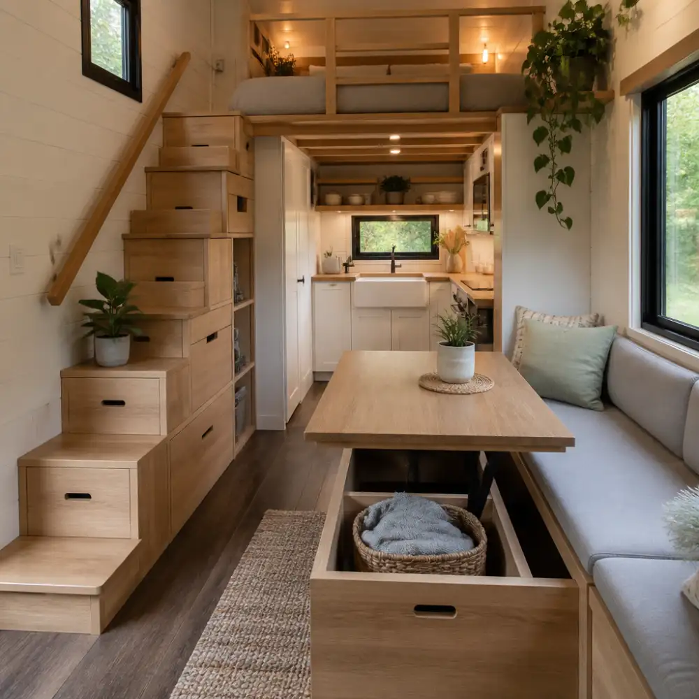 tiny house interiér