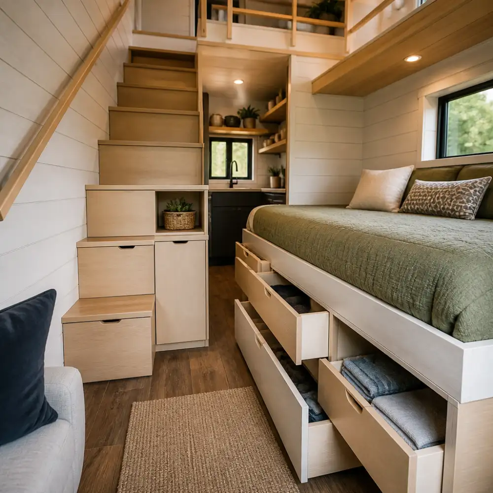 tiny house interiér