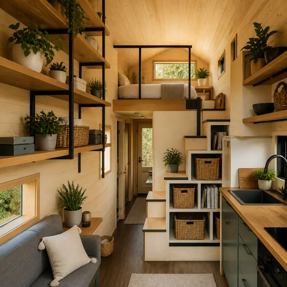 tiny house interiér
