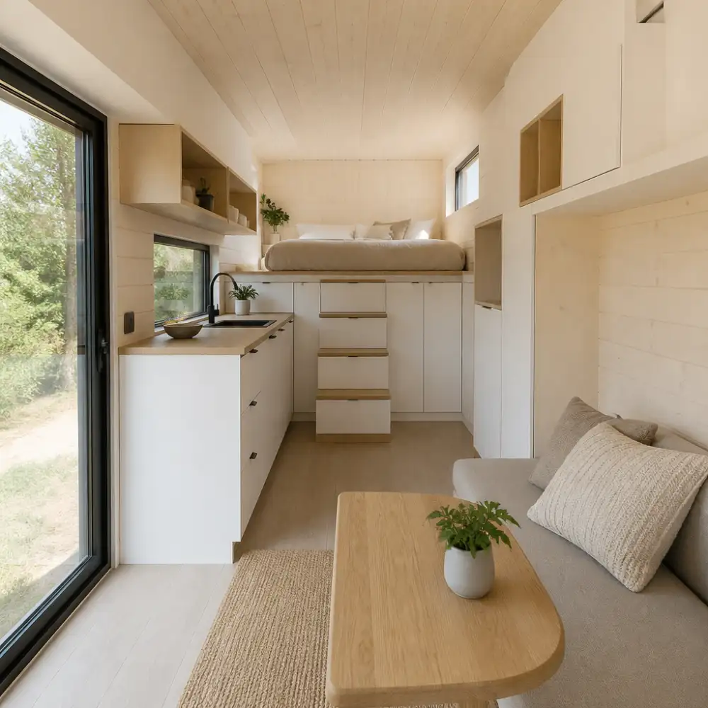 tiny house interiér