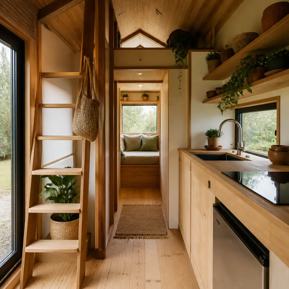 tiny house interiér